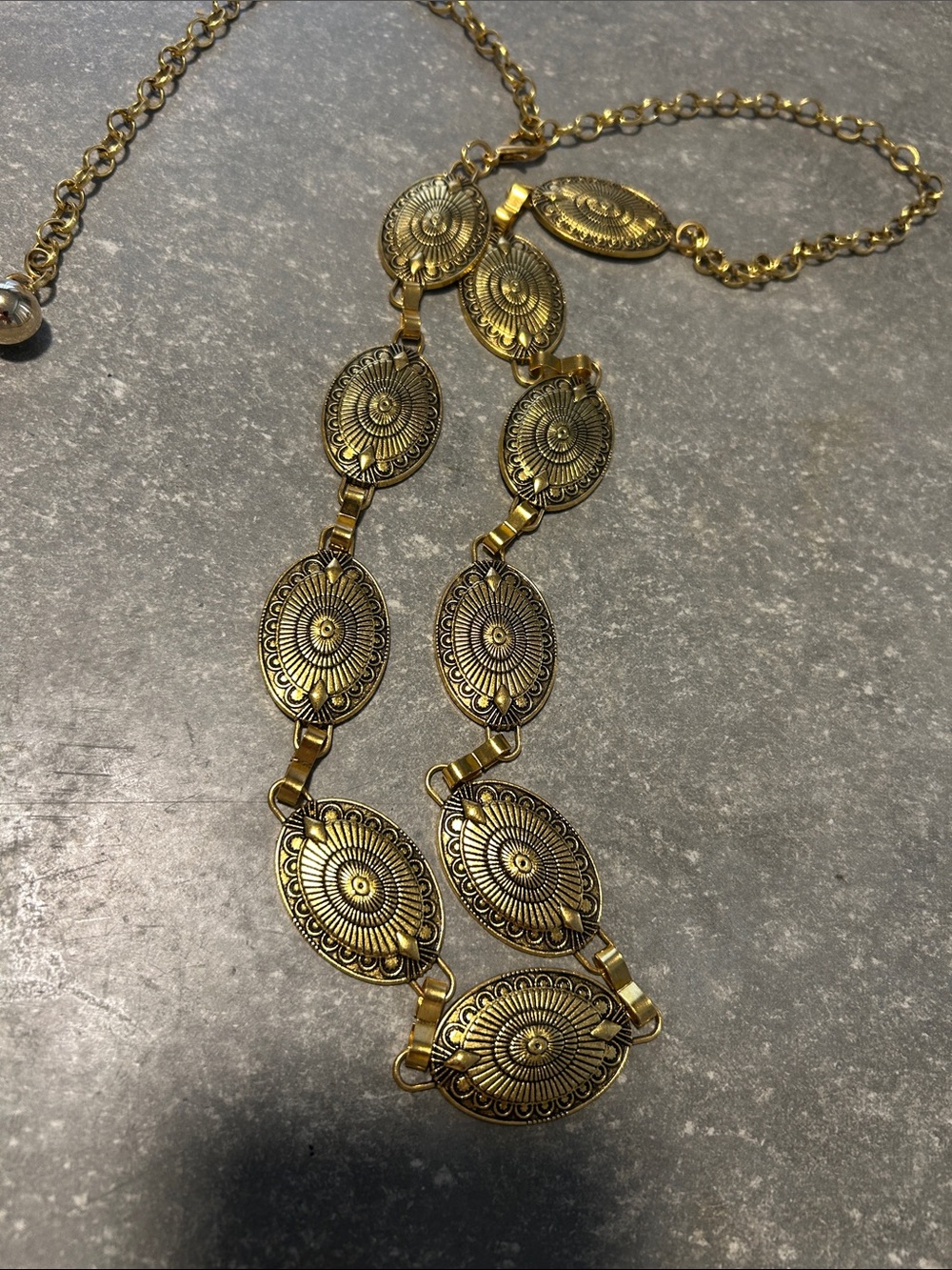 Western Concho Chain belt NEW - Picture 4 of 5